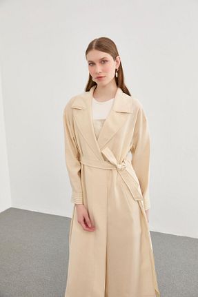 کلاه و ابایا بژ زنانه بافتنی Zühre - کد 822749650