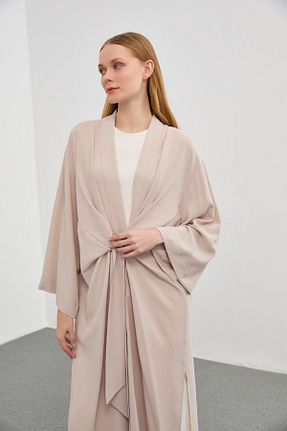 کلاه و ابایا طوسی زنانه پلی استر Zühre - کد 823664895