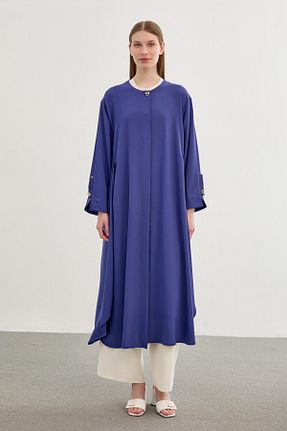 کلاه و ابایا سرمه ای زنانه پلی استر Zühre - کد 820204117