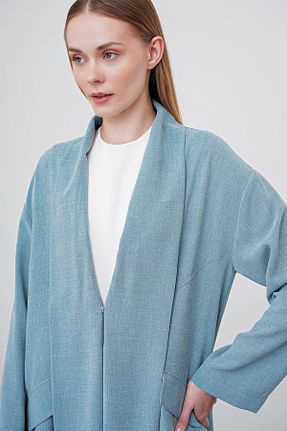کلاه و ابایا فیروزه ای زنانه بافتنی Zühre - کد 849081134