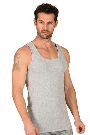 رکابی طوسی مردانه بدون آستین ÖZKAN underwear - کد 36260063