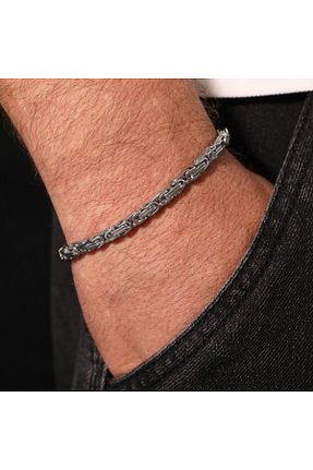 دستبند استیل (فولاد) مردانه استیل ضد زنگ FOURSOLOS - کد 867108164