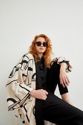 کلاه و ابایا مشکی زنانه بافتنی Zühre - کد 849081721