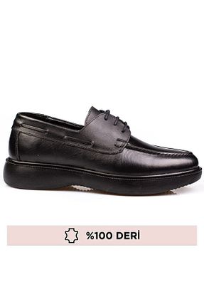 کفش کلاسیک مشکی مردانه چرم خالص depderi - کد 867116629