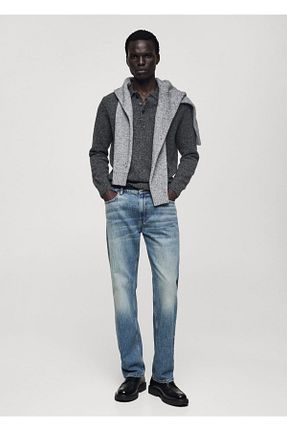 پلیور مشکی مردانه Kırçıllı MANGO Man - کد 858433445