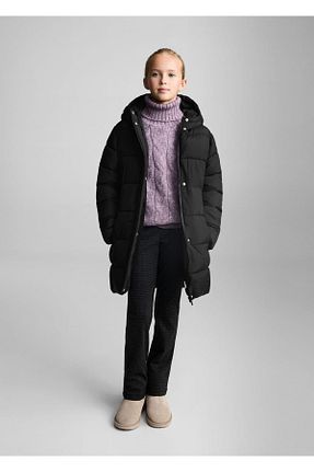 کاپشن مشکی بچه گانه رگولار MANGO Kids - کد 863215106