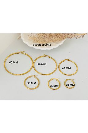 گوشواره استیل (فولاد) طلائی زنانه استیل (فولاد) KOALA COMPANY - کد 867134807