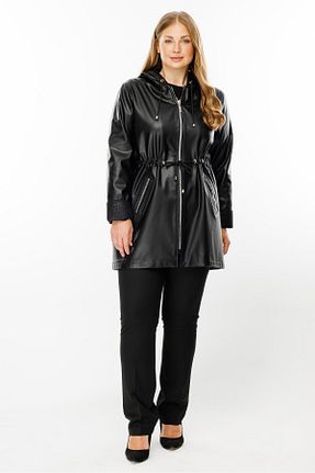 ترنچکت مشکی زنانه Moda İlgi - کد 867556264