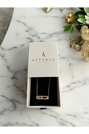 گردنبند استیل ( فولاد ) طلائی زنانه استیل (فولاد) Asteria Jewelry - کد 856365529