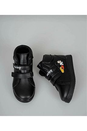 بوت / نیم بوت مشکی بچه گانه چرم مصنوعی ARYALİSTORE - کد 867446908
