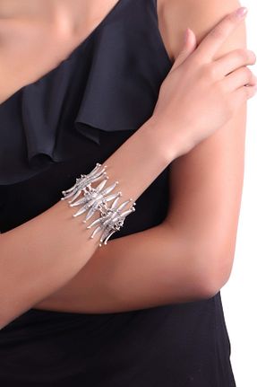 دستبند جواهر زنانه فلزی LABALABA - کد 44624674