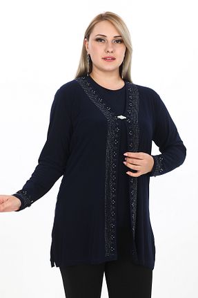 تونیک سرمه ای زنانه بافتنی TRENDSE - کد 867231514