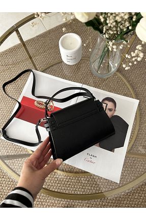 کیف دوشی مشکی زنانه چرم مصنوعی Paradise - کد 760483268