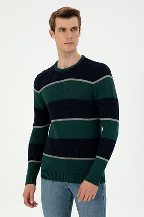 پلیور سبز مردانه اسلیم U.S. Polo Assn. - کد 867232318