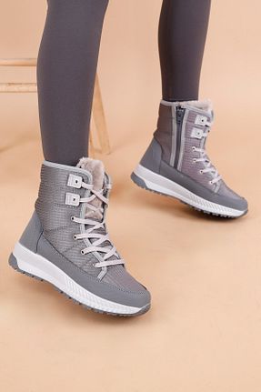 بوت / نیم بوت طوسی زنانه پارچه Getcho - کد 867259493