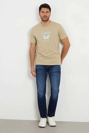 شلوار جین سرمه ای مردانه پاچه لوله تفنگی Guess - کد 839408673
