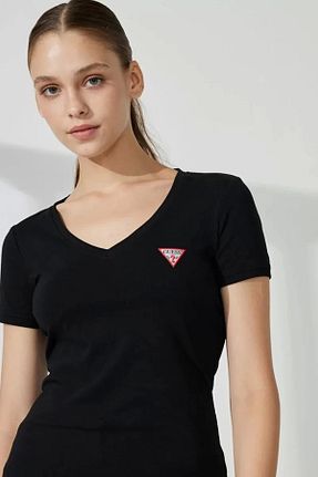تیشرت مشکی زنانه رگولار Guess - کد 736350516