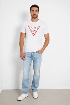 تیشرت سفید مردانه رگولار Guess - کد 743492895