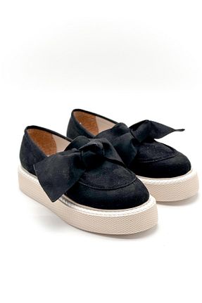 کفش اسنیکر مشکی زنانه بدون بند Shoebutik - کد 815604879