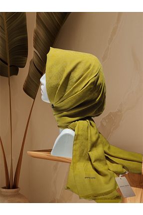 شال سبز زنانه پنبه ای Pierre Cardin - کد 867066738