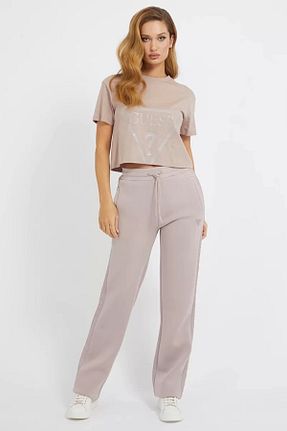تیشرت قهوه ای زنانه رگولار Guess - کد 641713332