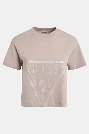 تیشرت قهوه ای زنانه رگولار Guess - کد 641713332