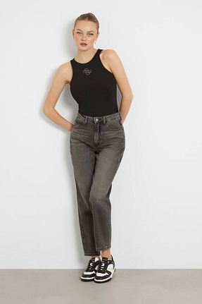 شلوار جین طوسی زنانه پاچه ساده Guess - کد 362288325