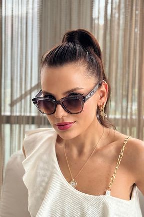 عینک آفتابی طوسی زنانه UV400 By Harmony - کد 867819305