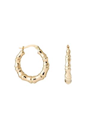 گوشواره استیل (فولاد) طلائی زنانه استیل ضد زنگ BERS AKSESUAR - کد 823974858