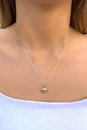گردنبند طلا طلائی زنانه 14 عیار Altınaşkı - کد 867323204