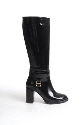 چکمه مشکی زنانه چرم لاکی Shoesers - کد 867621313