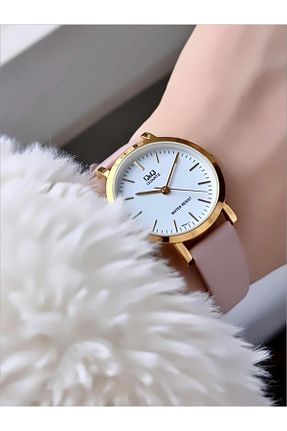 ساعت مچی طلائی زنانه 26-30 میلی متر Q&Q - کد 867812049