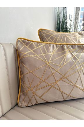 کوسن و روکش کوسن قهوه ای پلی استر Decamor home - کد 799874251