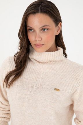 پلیور بژ زنانه ساده U.S. Polo Assn. - کد 867325251