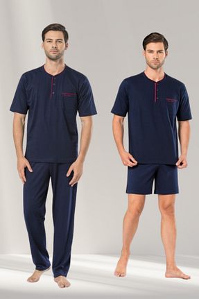 ست لباس راحتی سرمه ای مردانه طرح دار Pierre Cardin - کد 867351969