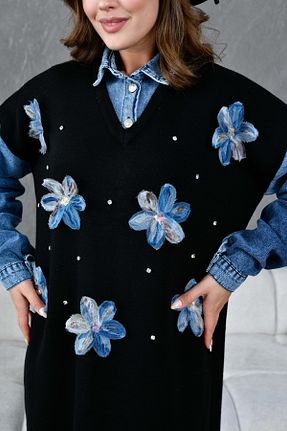لباس مشکی زنانه تریکو Miss Allos - کد 867344863
