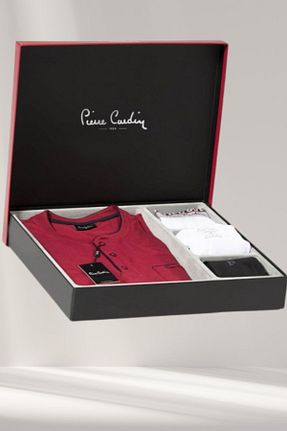 ست لباس راحتی زرشکی مردانه ساده Pierre Cardin - کد 867352068