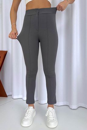 شلوار طوسی زنانه لیکرا Mine Tan Butik - کد 856279815