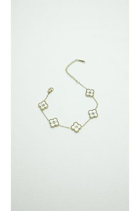دستبند استیل (فولاد) طلائی زنانه استیل (فولاد) SEYAS JEWELRY - کد 867359491