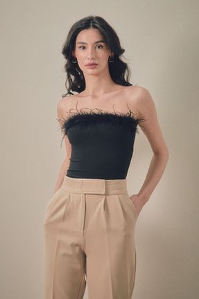 بلوز مشکی زنانه ساده Fullamoda - کد 818471220