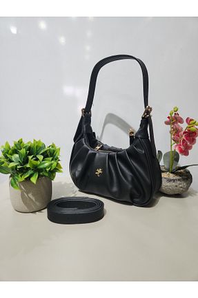 کیف دوشی مشکی زنانه چرم مصنوعی ErvaEs - کد 867557753