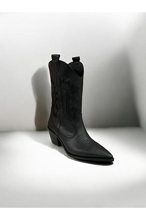 بوت / نیم بوت مشکی زنانه جیر iskarpino - کد 867359932