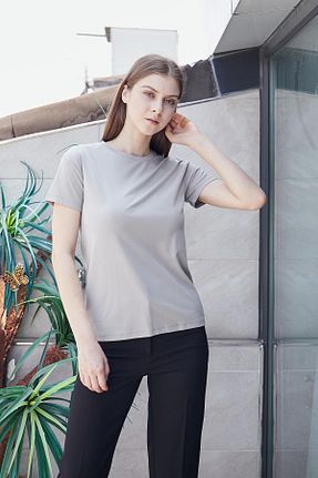 بلوز طوسی زنانه ساده Jument - کد 832482780