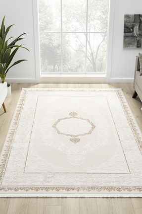 فرش طوسی قابل شستشو Prestige Halı - کد 867382284