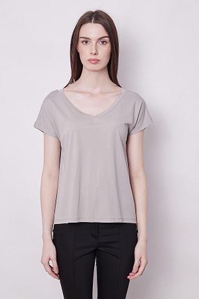 بلوز طوسی زنانه ساده Jument - کد 835910106