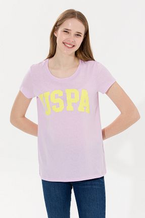تیشرت بنفش زنانه Fitted U.S. Polo Assn. - کد 838355230