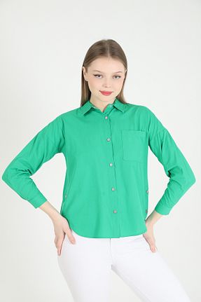 پیراهن سبز زنانه اورسایز Dabenti women style - کد 867393938