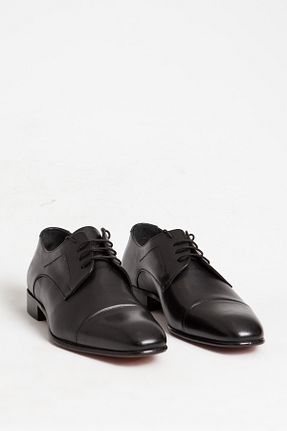 کفش کژوال مشکی مردانه چرم خالص Dericlub - کد 795861466