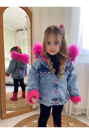 کاپشن صورتی بچه گانه رگولار BERFONZO KIDS - کد 864667181