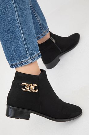 بوت / نیم بوت مشکی زنانه چرم مصنوعی SOHO - کد 366364862